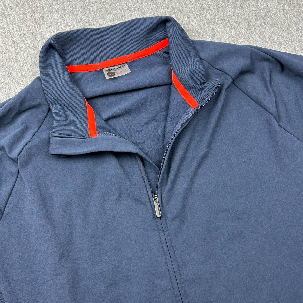 Bontrager Circuit Thermal Long Sleeve Cycling Jersey Mens XL Blue Full Zip